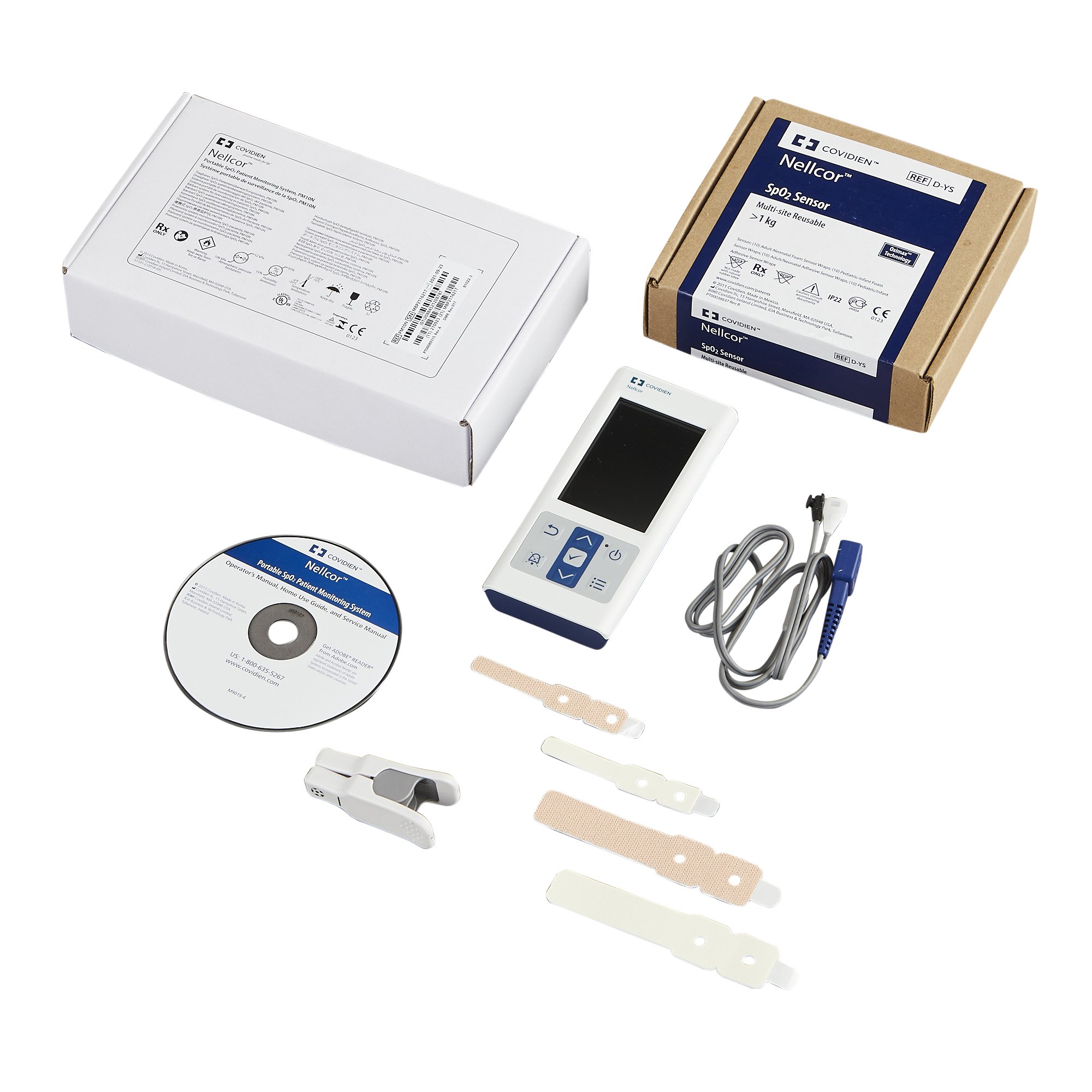 Nellcor Portable SpO2 Patient Monitoring System with Adult and Pediatric Sensor MK 941910