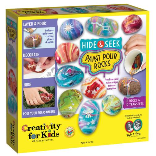 Hide & Seek Paint Pour Rocks Kit