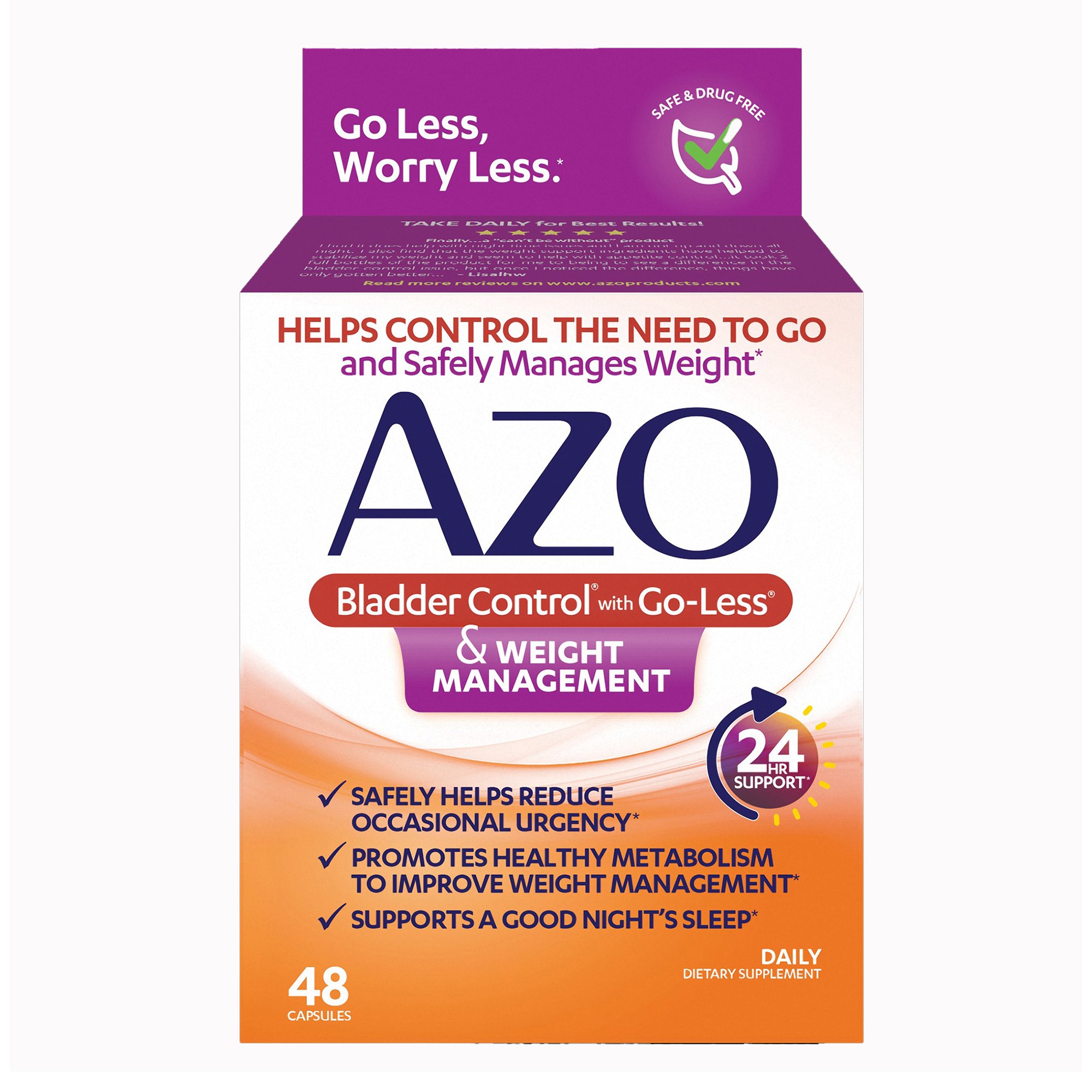 Dietary Supplement AZO Capsule 48 per Box MK 1268934