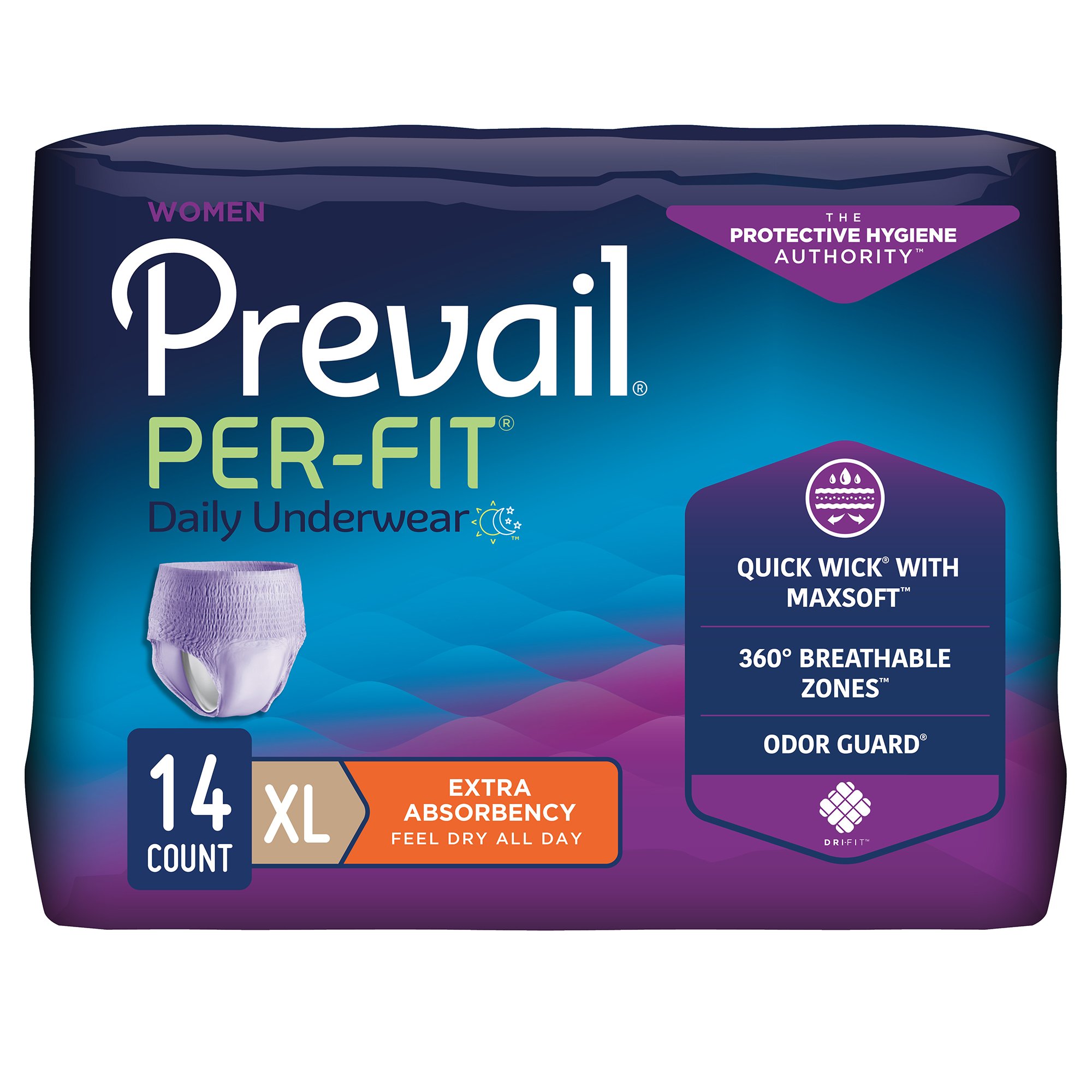 Prevail Per-Fit Women Extra Absorbent Underwear, Extra Large MK 881924
