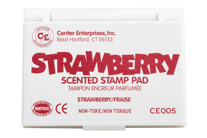 Washable Stamp Pad - Strawberry Scent, Red - Pack of 6