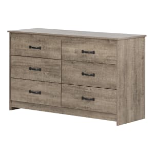 Commode de rangement double avec 6 tiroirs