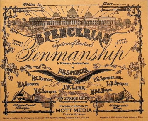 Spencerian Penmanship Copy Book 4