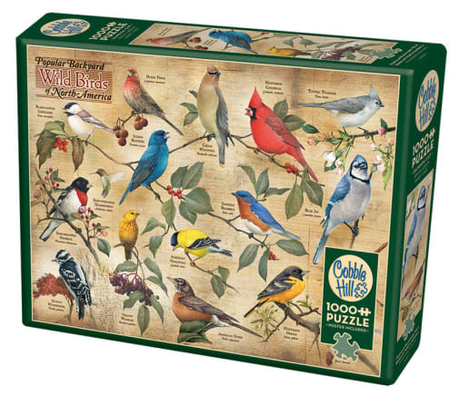 Cobble Hill Popular Backyard Wild Birds of North America (1000 piece)