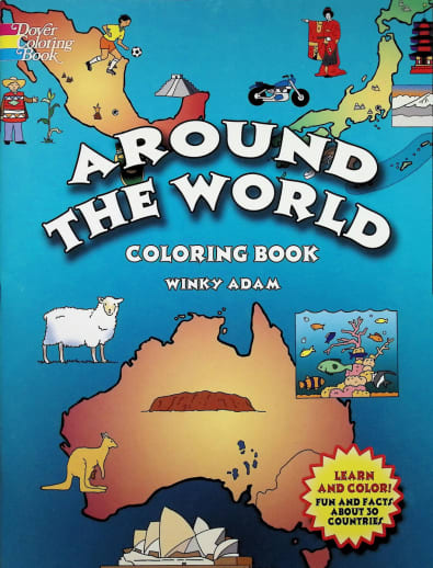 Around the World Coloring Book