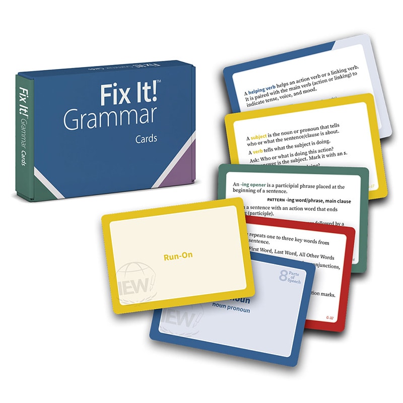 Fix It! Grammar Cards