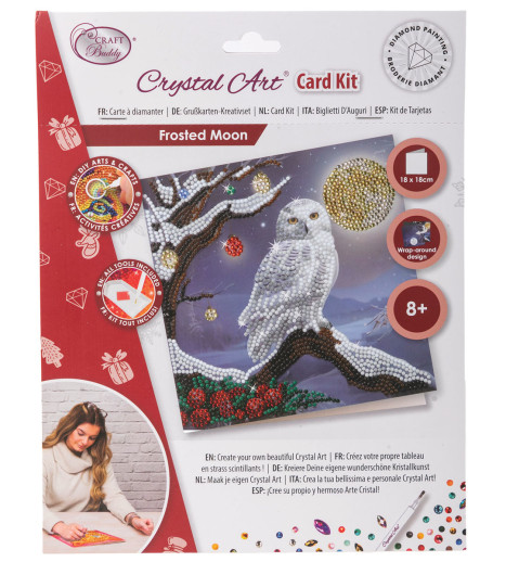 Crystal Art Card Kit: Frosted Moon