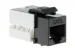 Cat6 RJ45 110 Type Keystone Jack, Black