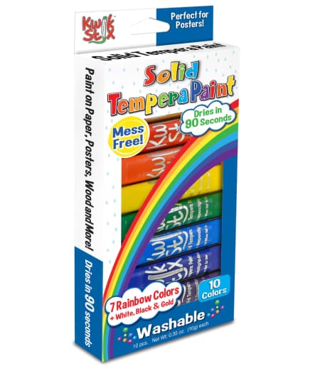 Kwik Stix Tempera Paint Rainbow (10 colors)