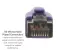 Cat8 Ethernet Patch Cable, Shielded, 40Gbps, Snagless, 3 ft, Purple