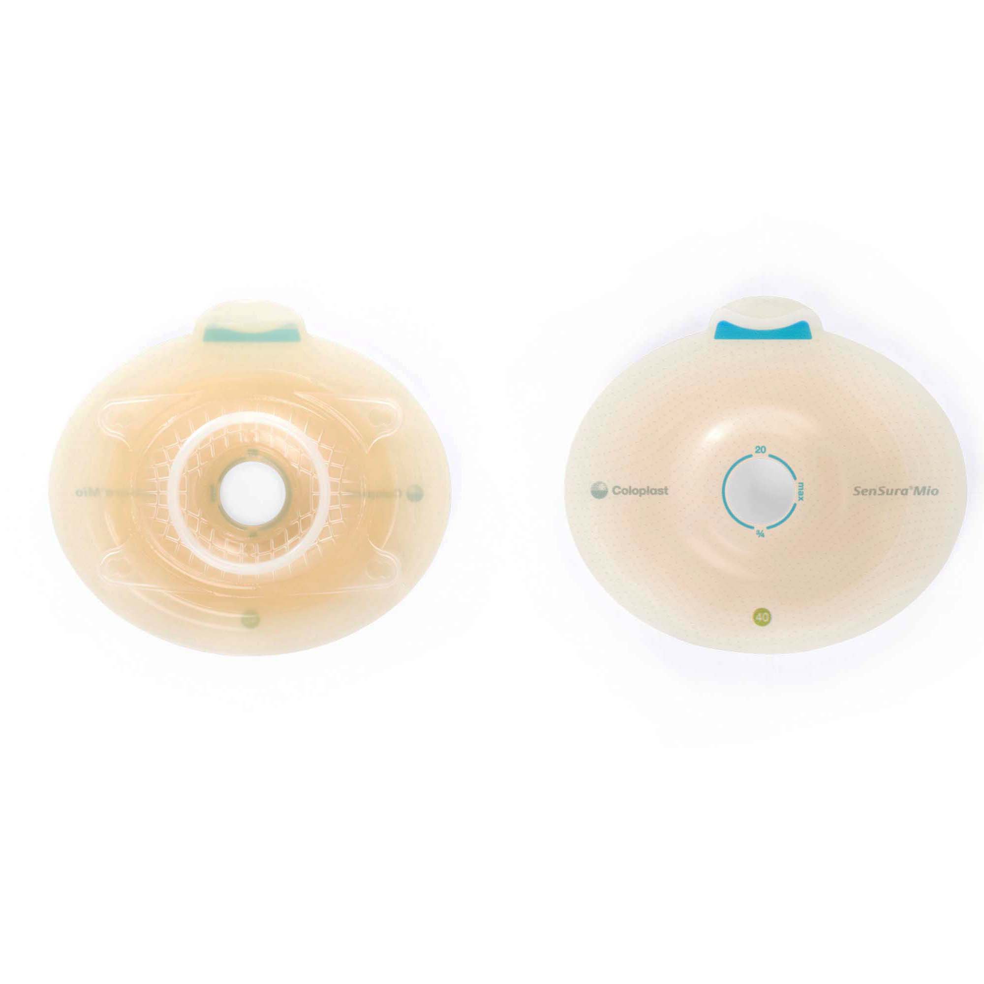 SenSura Mio Click Convex Light Ostomy Barrier, 18 mm Stoma Opening, Green Match MK 1006230