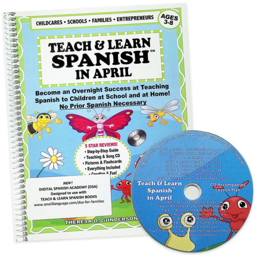 Teach & Learn Spanish in April (Book & CD)