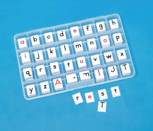 Alphabet Letter Tiles (4 sets with Organizer Box)