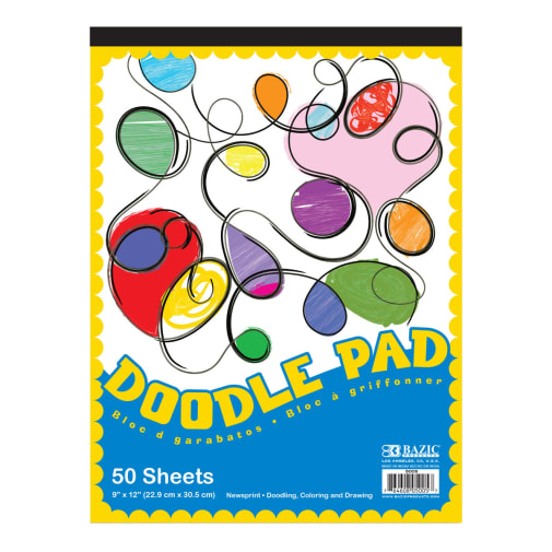 Scribble Pad 9"x12" (50 pages)