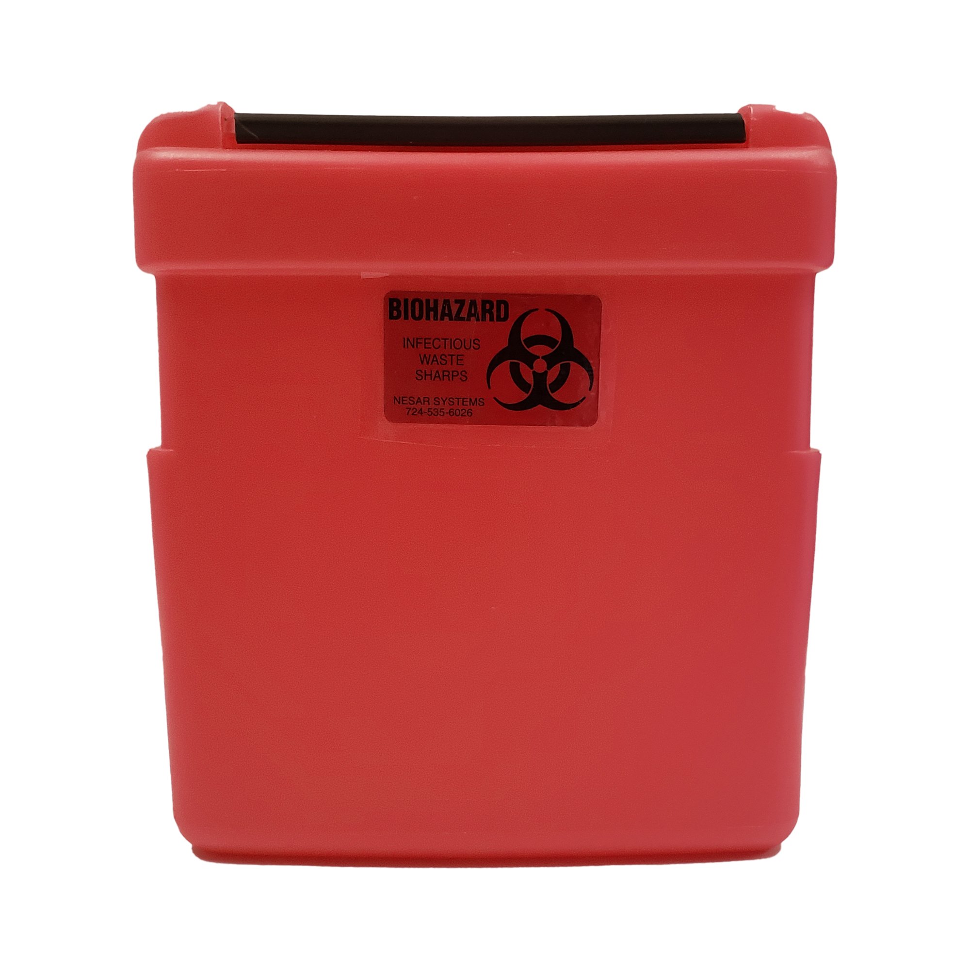 Nesar Systems Replacement Radioactive Sharps Container, 1 Gal., 8.5 x 4 x 9 Inch MK 883607