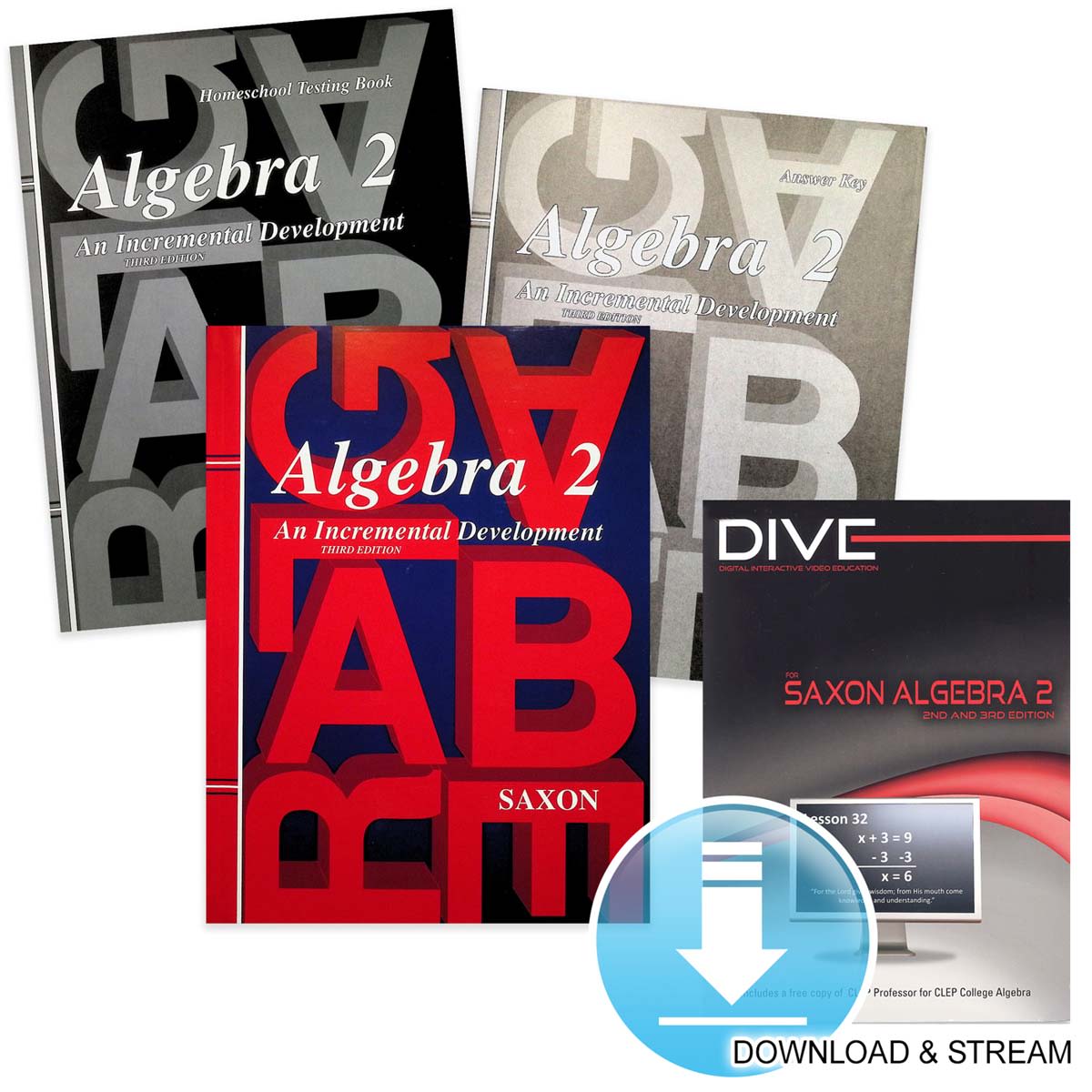 Saxon Algebra 2 3rd Edition Homeschool Study Kit Plus DIVE Download & Stream