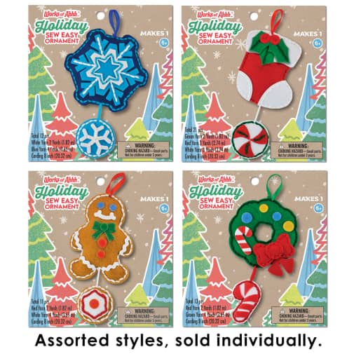 Holiday Sewing Ornament Kit (assorted style)