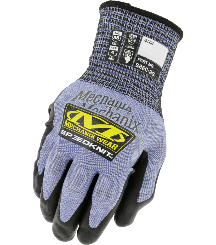 Mechanix Wear SpeedKnit S2EC-06 Coated Knit Work Gloves, 1 Pair