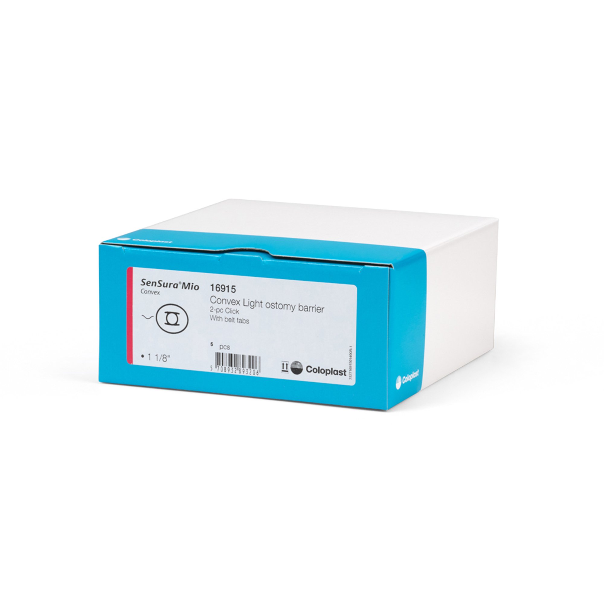 SenSura Mio Click Convex Light Ostomy Barrier, Precut to fit 28 mm Stoma, Red MK 1006231