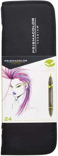 Prismacolor Art Markers (brush tip/fine tip) 24 count