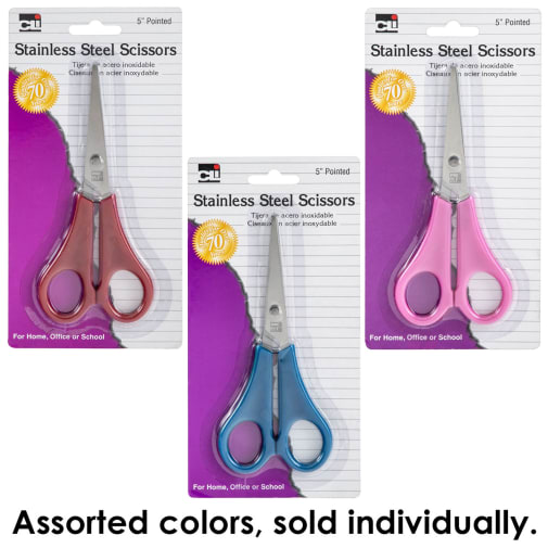 Student's Stainless Steel Scissors - Pointed
