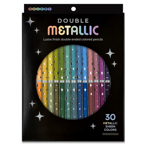 Double Ended Metallic Colored Pencils (set of 15)