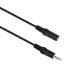 Audio Cable with 3.5mm Male/Female Connectors, 6ft