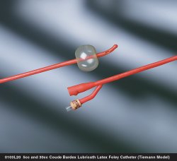 Bardex Lubricath Foley Catheter, 20 Fr., Medium, Coude Tip MK 4023