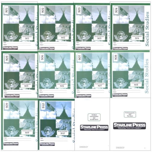 Starline Press World Geography 9th Grade Set