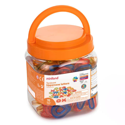 Translucent Uppercase Letters (76 pieces)