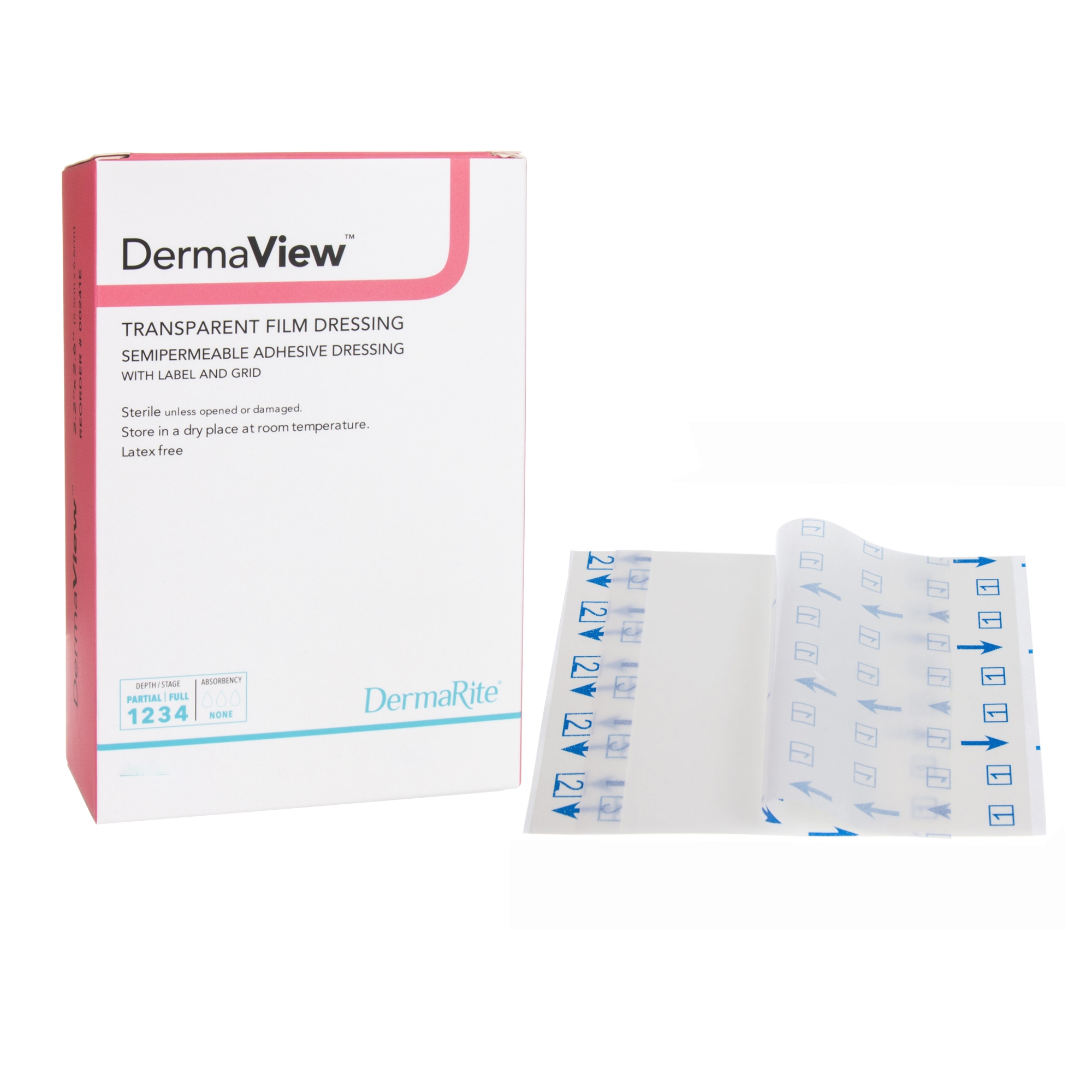 DermaView Transparent Film Dressing, 4 x 5 Inch MK 670710