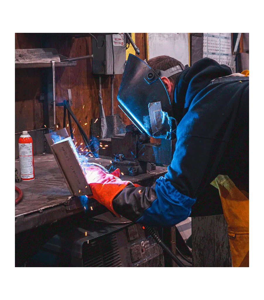 Premium Split Cowhide with Thumb Strap, Brown, large image number 3