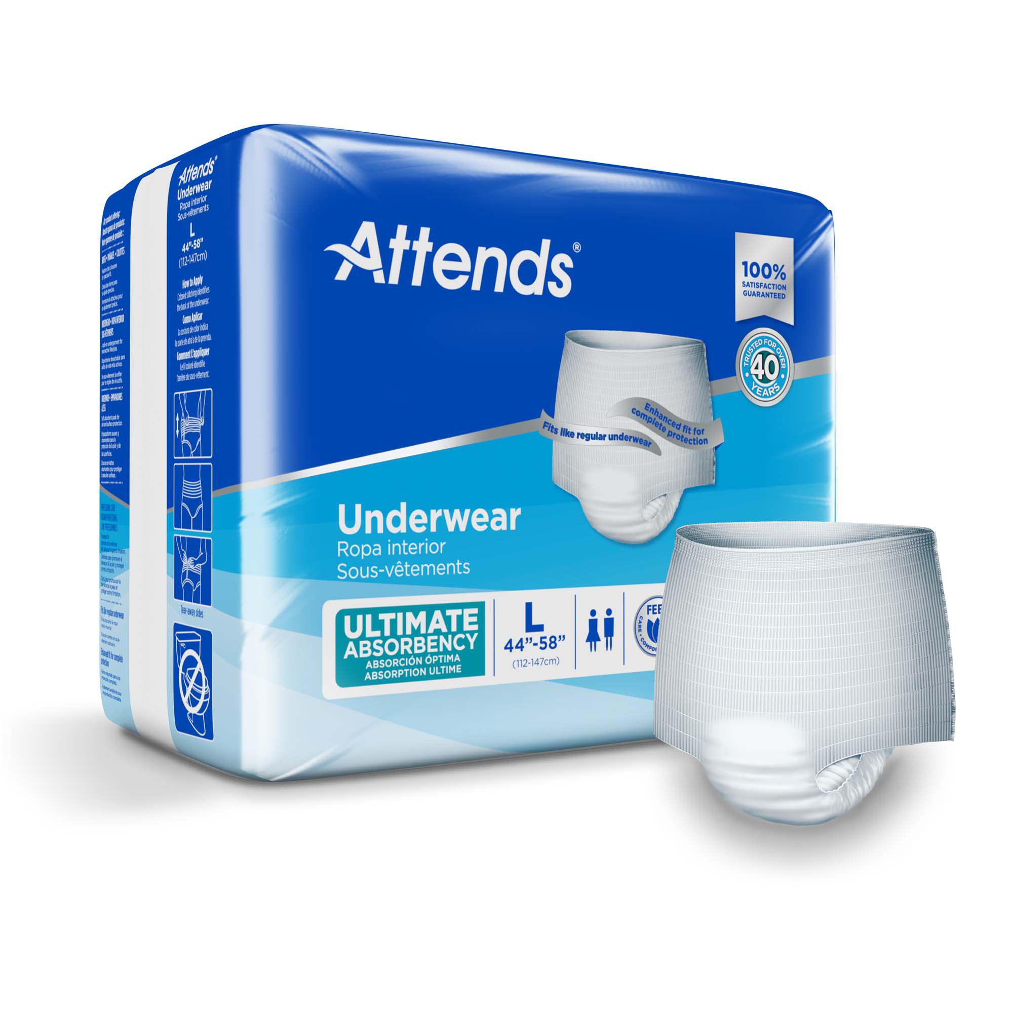 Attends Advanced Underwear, Large MK 738816