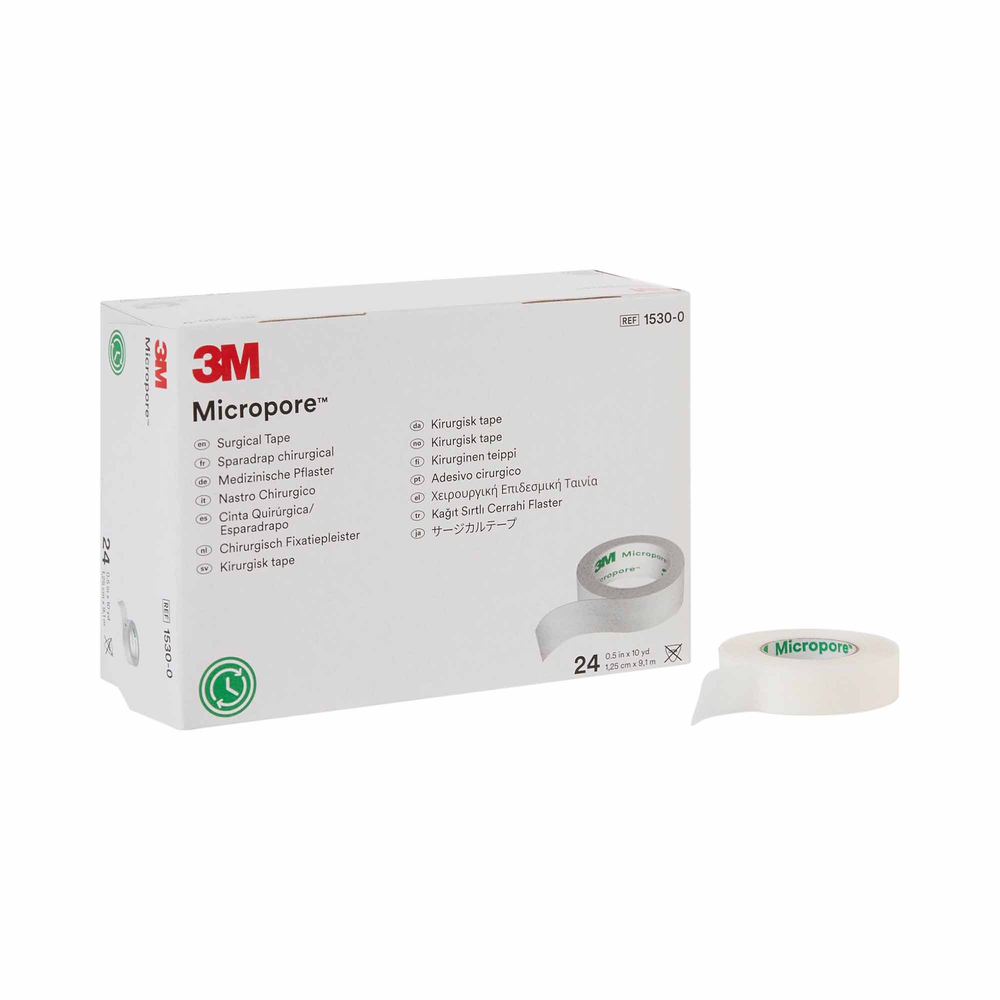 3M Micropore Paper Medical Tape, 1/2 Inch x 10 Yard, White MK 5766