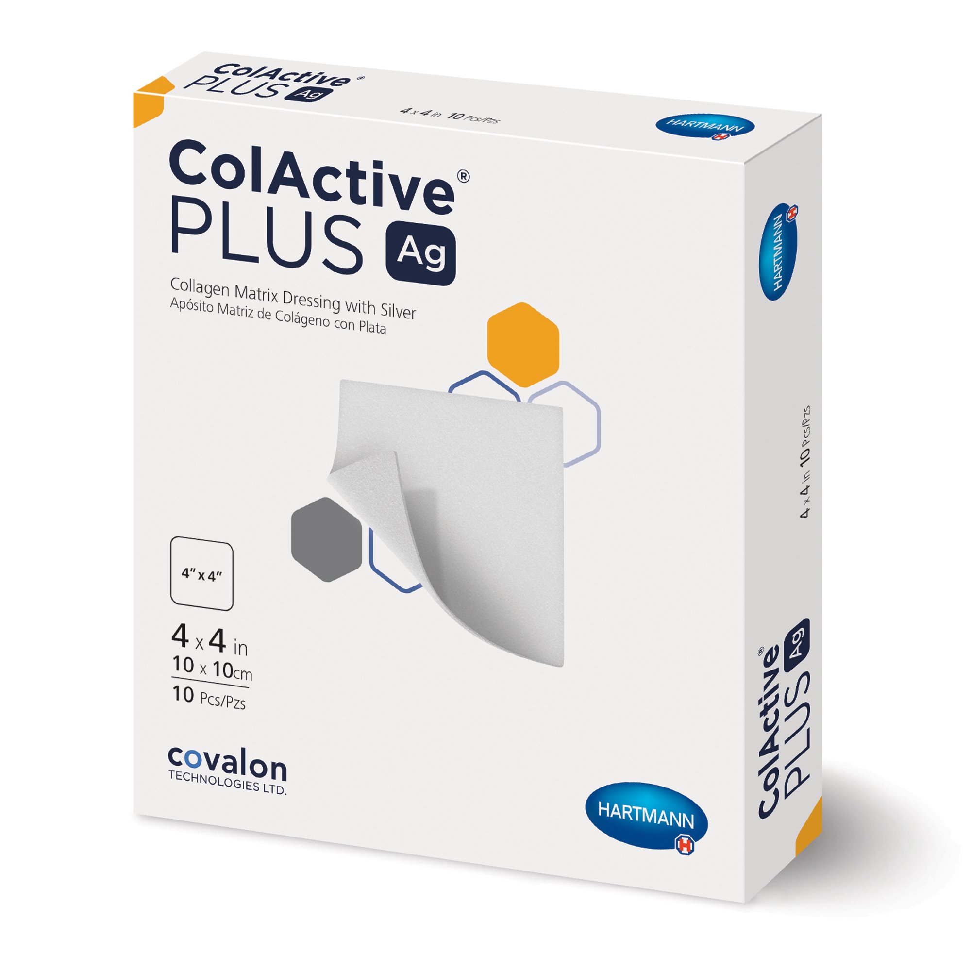 ColActive Plus Ag Collagen Dressing with Silver, 4 x 4 Inch MK 1073556