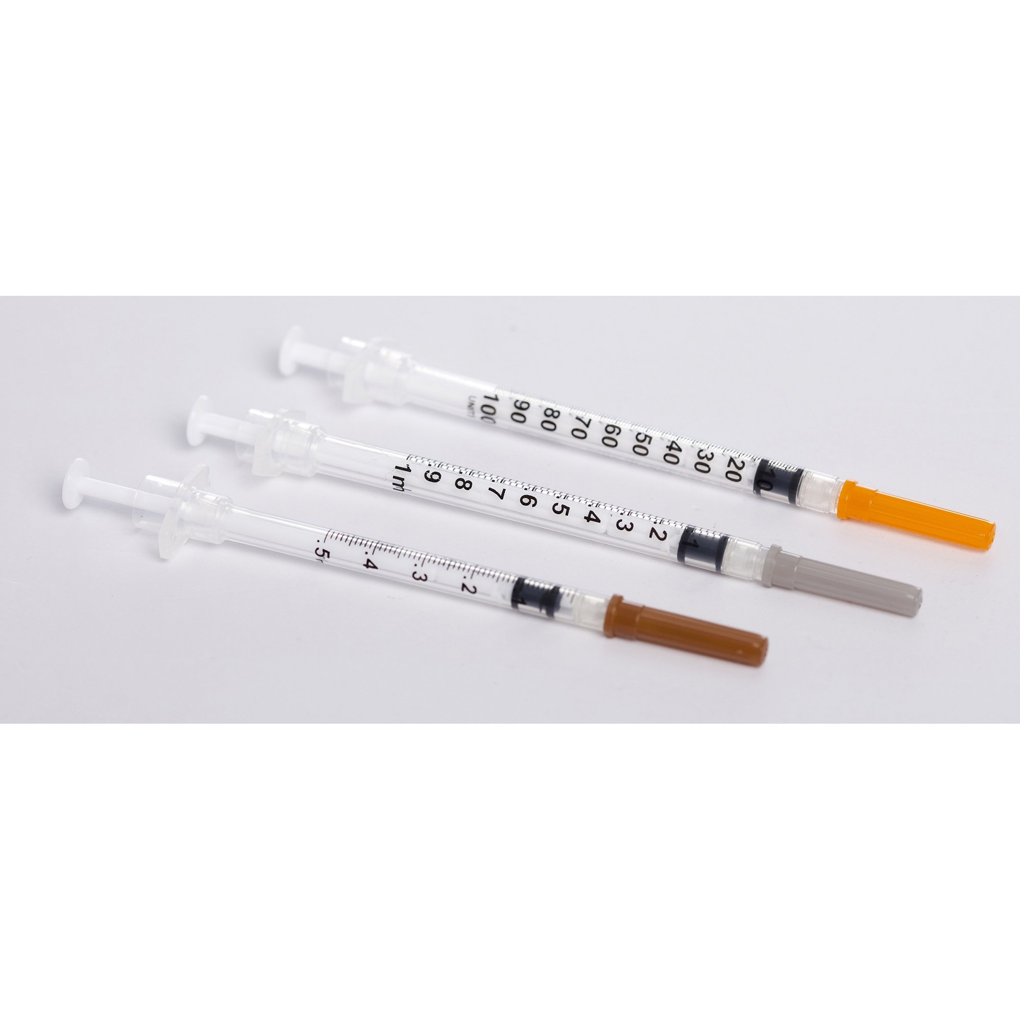Sol-Care 1 mL Tuberculin Syringe with Needle, 27 Gauge, 1/2 Inch Needle Length MK 478671