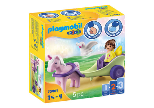 Playmobil Unicorn Carriage with Fairy (Playmobil 1-2-3)