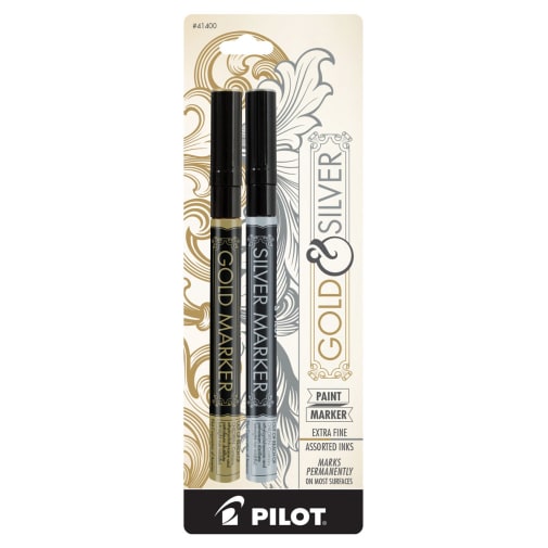 Gold & Silver Paint Markers - Extra Fine Point