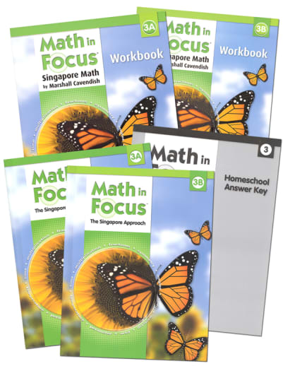 Math in Focus Homeschool Pkg w/ Ans Key Gr 3