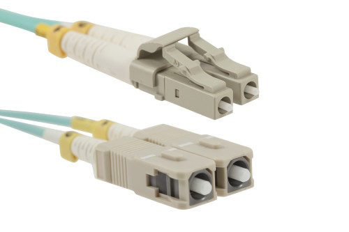 Image of 3m LC-SC OM3 Corning Multimode Duplex 50/125 UPC Fiber Cable