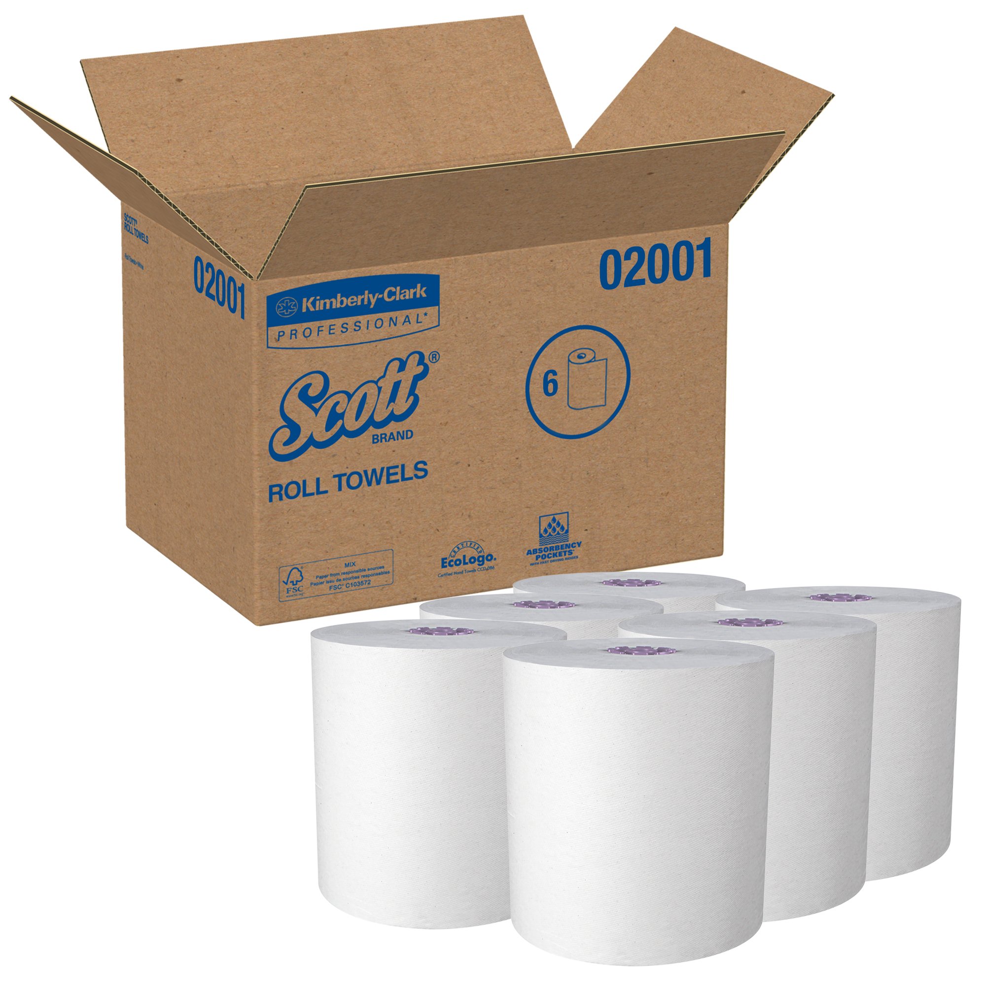 Scott Essential White Paper Towel, 8 Inch x 950 Foot MK 1026595