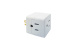 3-Outlet Cube Adapter – 3-Prong Plug, White