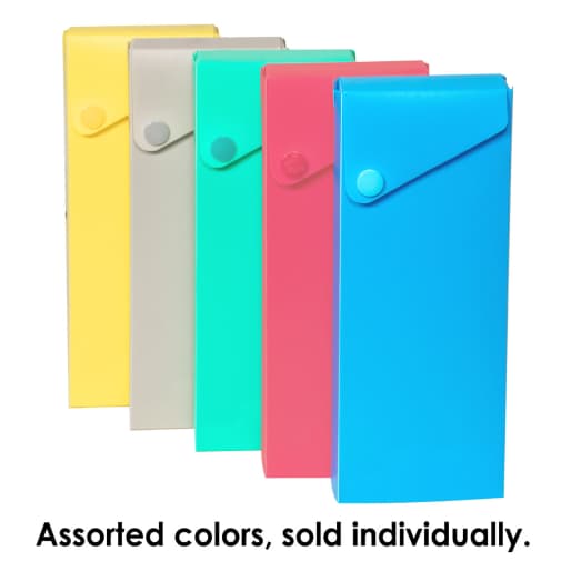 Slider Pencil Case - Assorted Colors