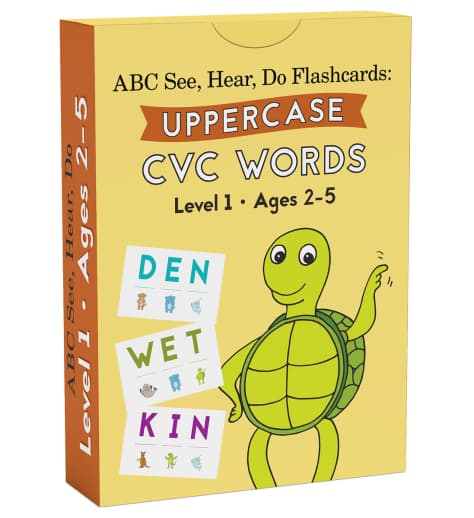 ABC See, Hear, Do: Level 1 - CVC Flashcards Uppercase Letters