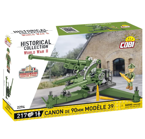 COBI Canon de 90mm Model 1939 - 217 pieces (World War II Historical Collection)