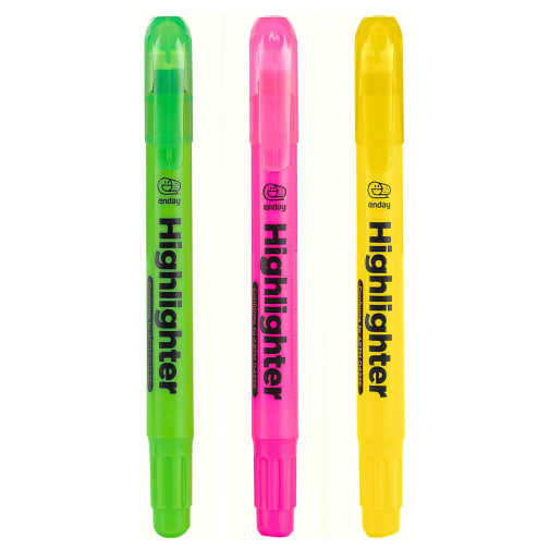 Fluorescent Gel Highlighter (3/pack)