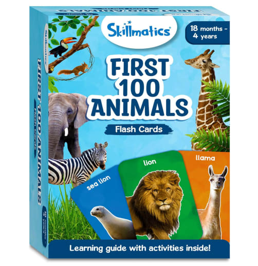 First 100 Animals Flash Cards