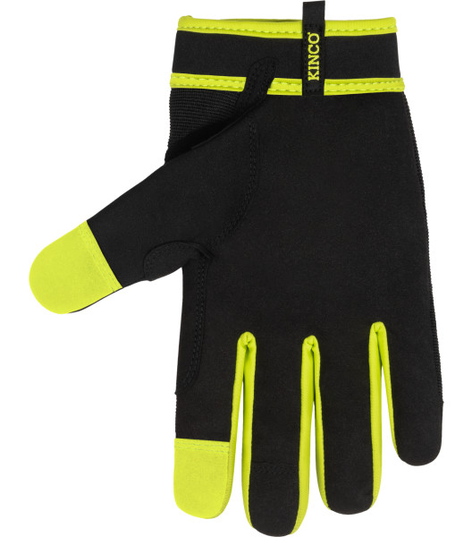 KincoPro&trade; Black Synthetic with Pull-Strap, Black, large