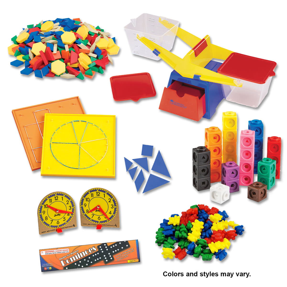 Manipulative Kit K (Plastic Pattern Block Upgrade, NO Optional Items)