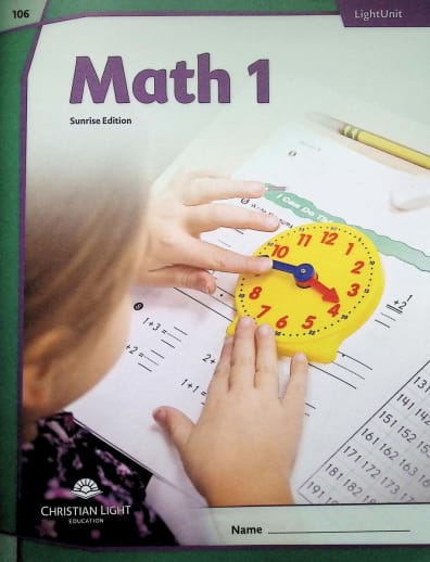 Christian Light Math LightUnit 106 Sunrise Edition